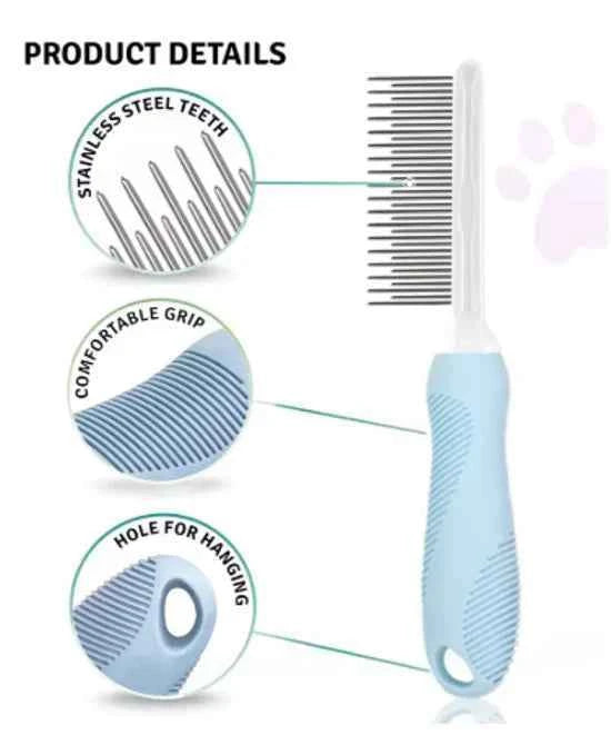 Pet Grooming Needle Comb for Cleaning Fur (Single Piece)