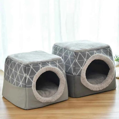 Lux Velvet Pet Nest - Dual Space Capsule