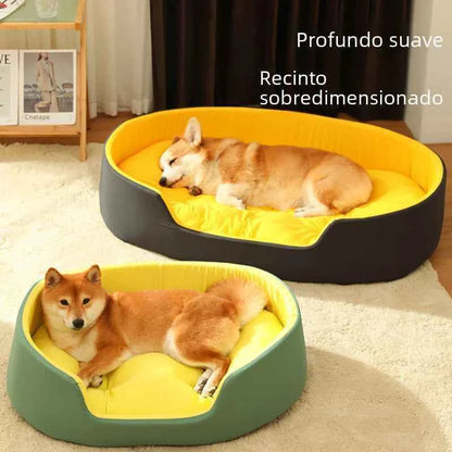 All-Season Comfy Pet Bed with Washable Cover