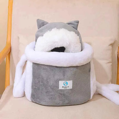 Cute Cat Backpack and Indoor Cat Bed Combo