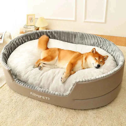 All-Season Comfy Pet Bed with Washable Cover