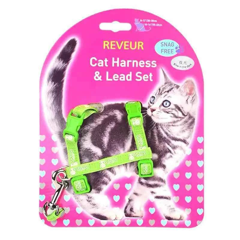 Reflective Cat Chest Strap for Night Safety