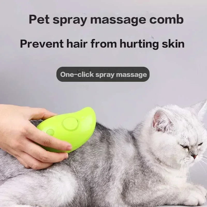 3-in-1 Electric Spray Cat Hair Brush - AnimalKingdom