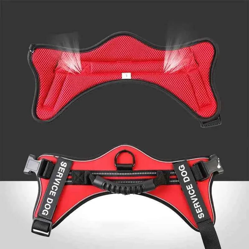 Medium and Large Dog Leash with Chest Strap Vest