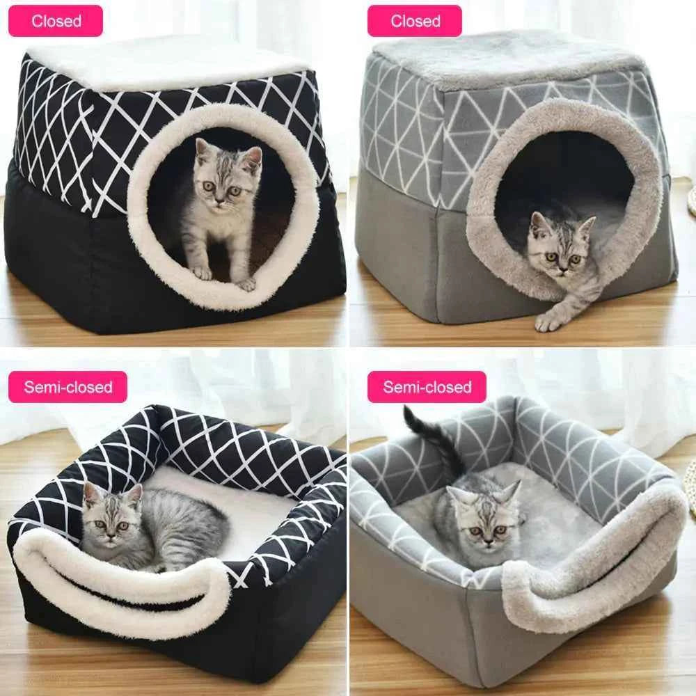 Lux Velvet Pet Nest - Dual Space Capsule