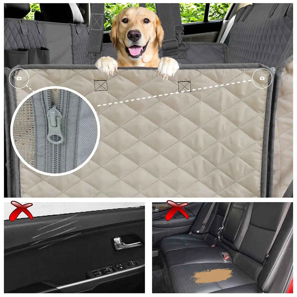 PETRAVEL Dog Car Waterproof Seat Cover - AnimalKingdom