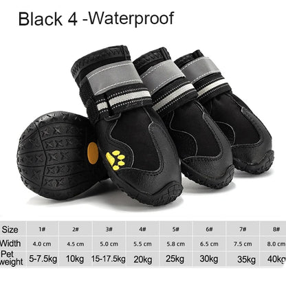 4pcs/set Pet Dog Shoes - AnimalKingdom