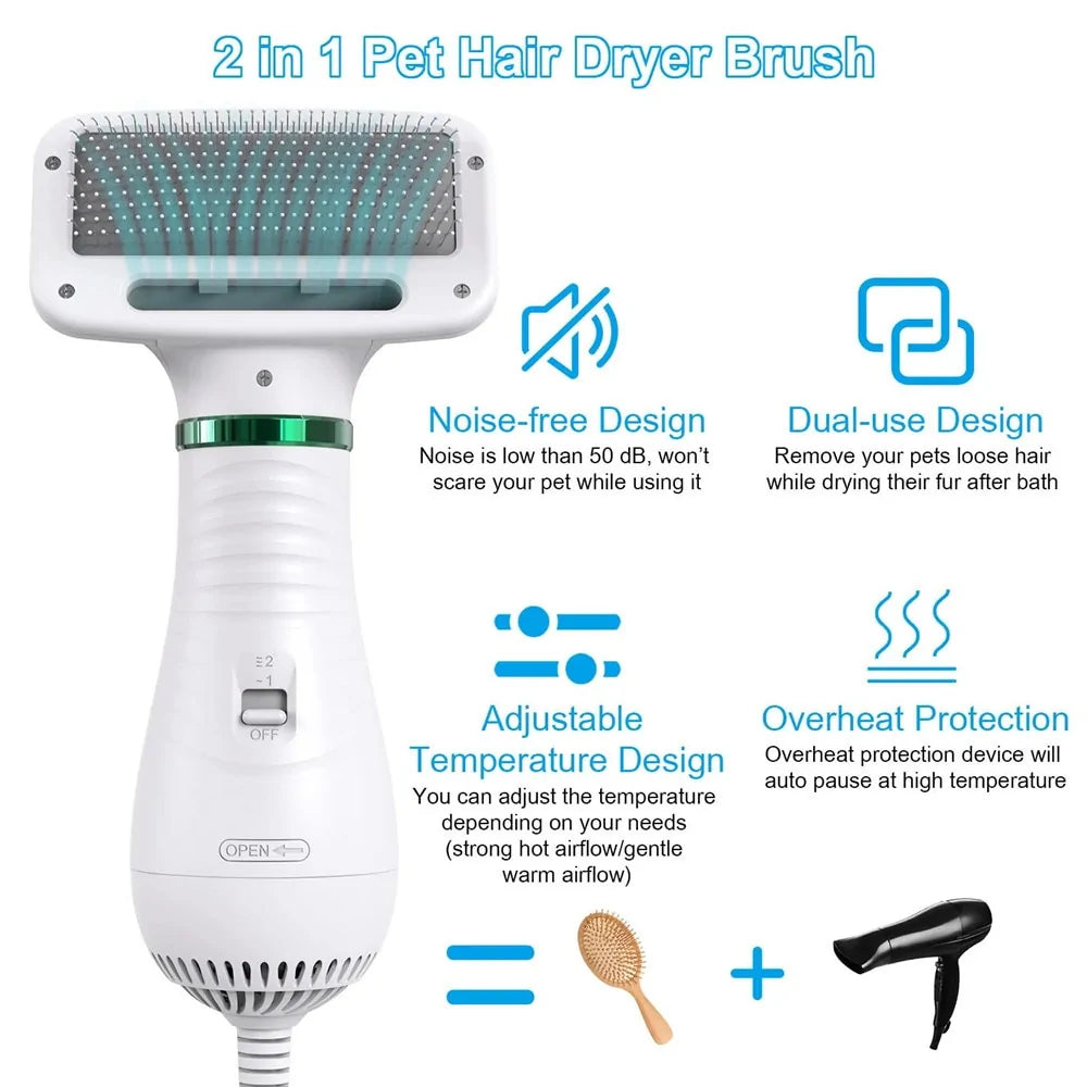 Portable  2 In 1 Dog Hair Dryer - AnimalKingdom
