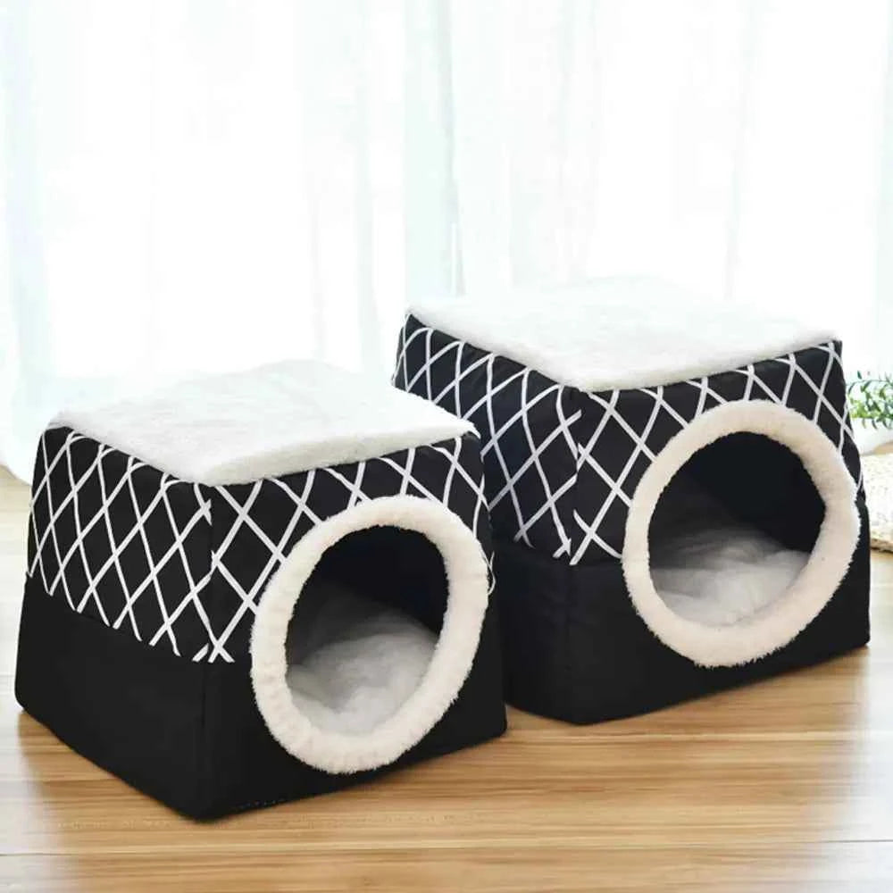 Lux Velvet Pet Nest - Dual Space Capsule