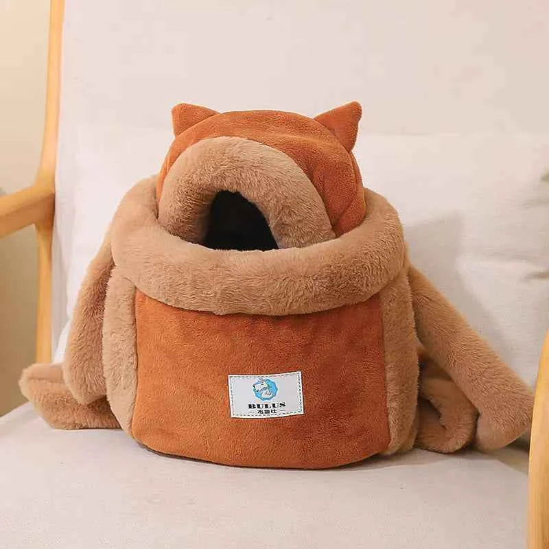 Cute Cat Backpack and Indoor Cat Bed Combo