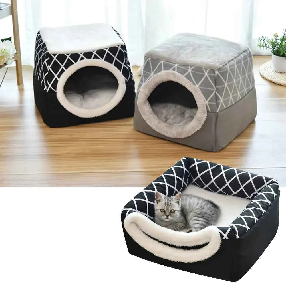 Lux Velvet Pet Nest - Dual Space Capsule