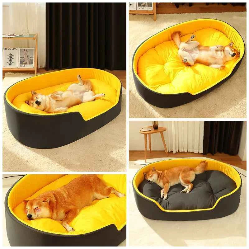 All-Season Comfy Pet Bed with Washable Cover
